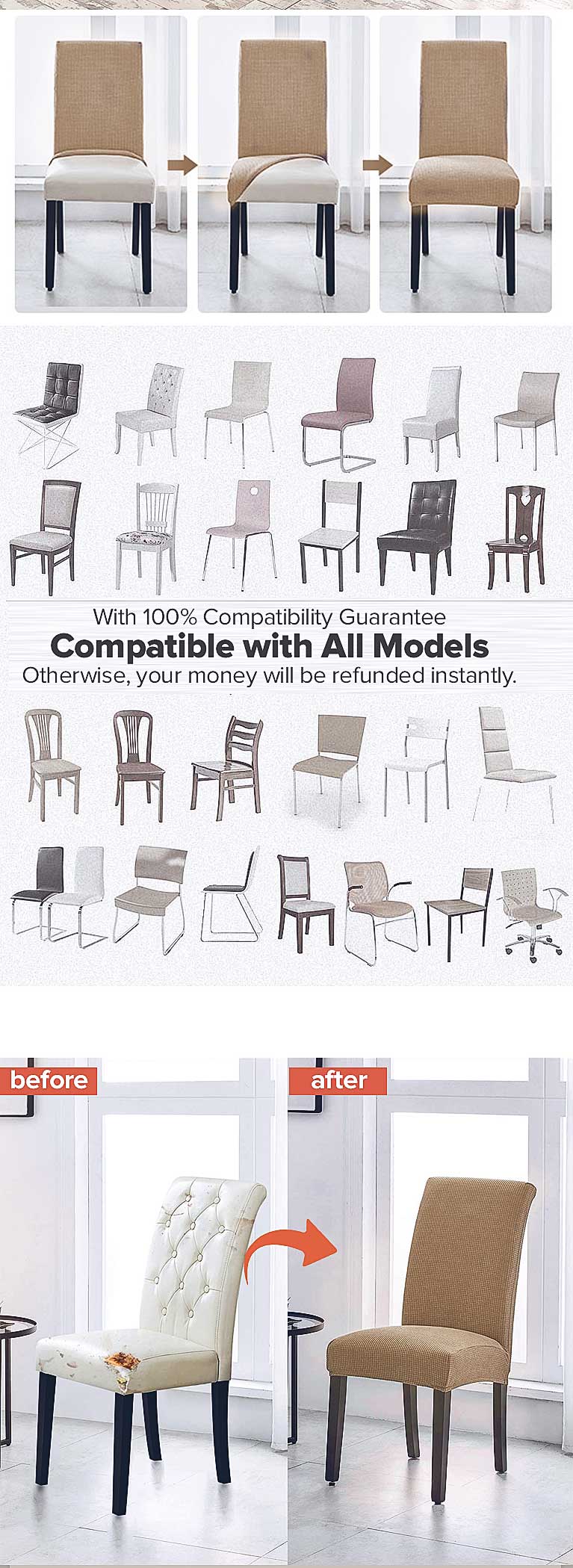 Welurowe Pokrowce na Krzesla